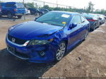 2014 Honda Accord Ex-l V-6 Blue vin: 1HGCT2B87EA000048