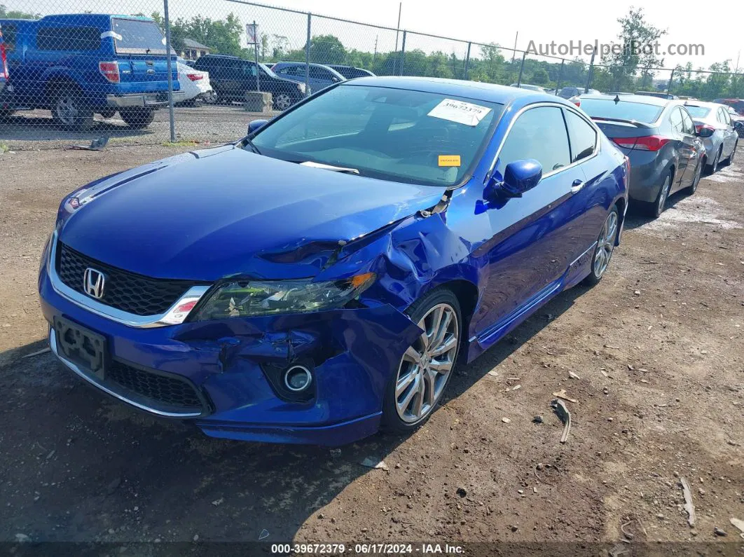 2014 Honda Accord Ex-l V-6 Синий vin: 1HGCT2B87EA000048