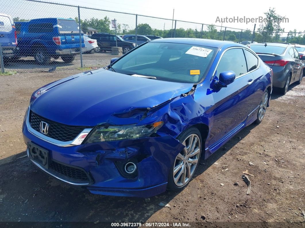 2014 Honda Accord Ex-l V-6 Синий vin: 1HGCT2B87EA000048