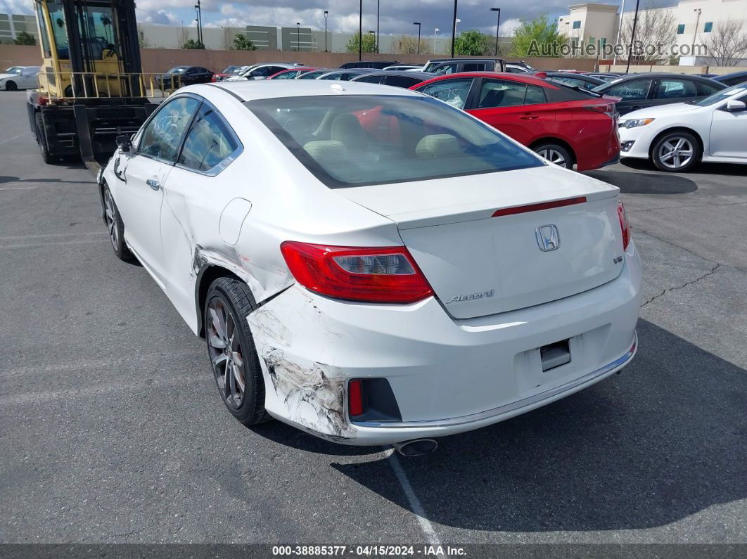 2014 Honda Accord Ex-l V-6 White vin: 1HGCT2B87EA001099