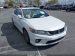 2014 Honda Accord Ex-l V-6 White vin: 1HGCT2B87EA001099