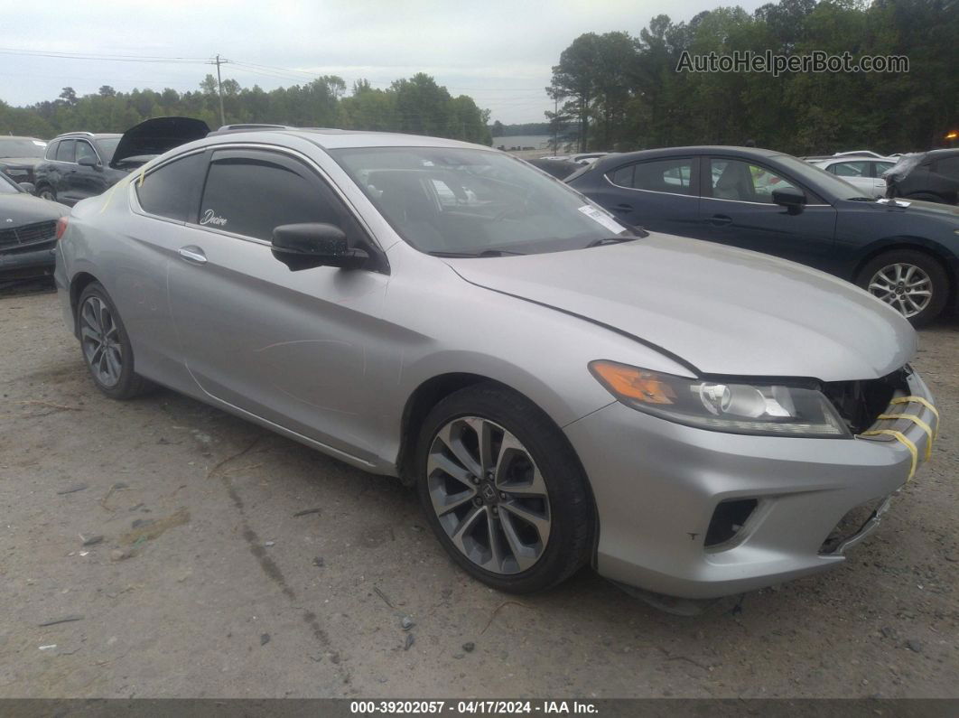 2014 Honda Accord Ex-l V-6 Silver vin: 1HGCT2B88EA004383