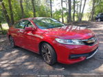 2016 Honda Accord Ex-l V-6 Red vin: 1HGCT2B8XGA007028