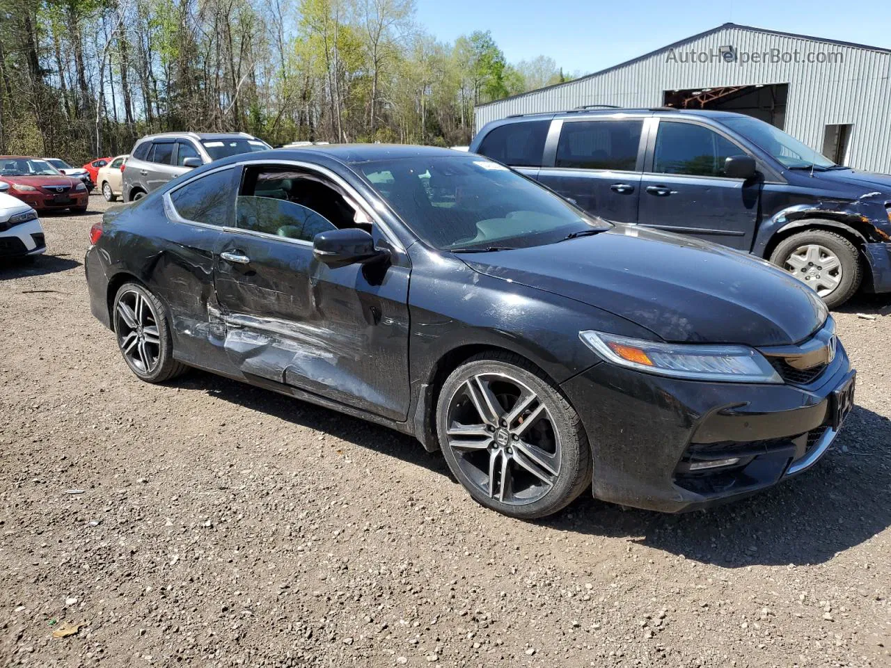 2016 Honda Accord Exl Черный vin: 1HGCT2B93GA800292