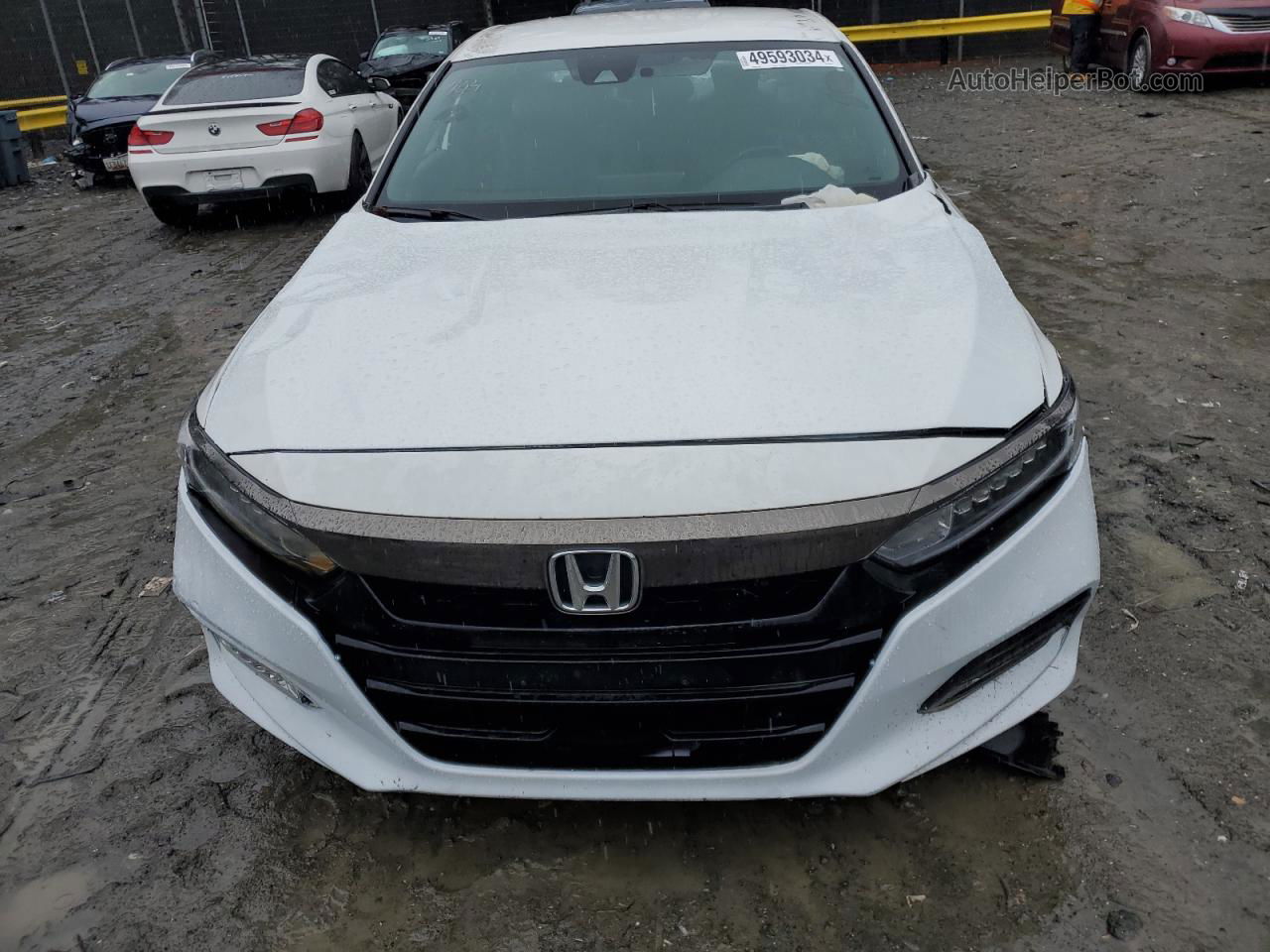 2020 Honda Accord Sport White vin: 1HGCV1E35LA012264