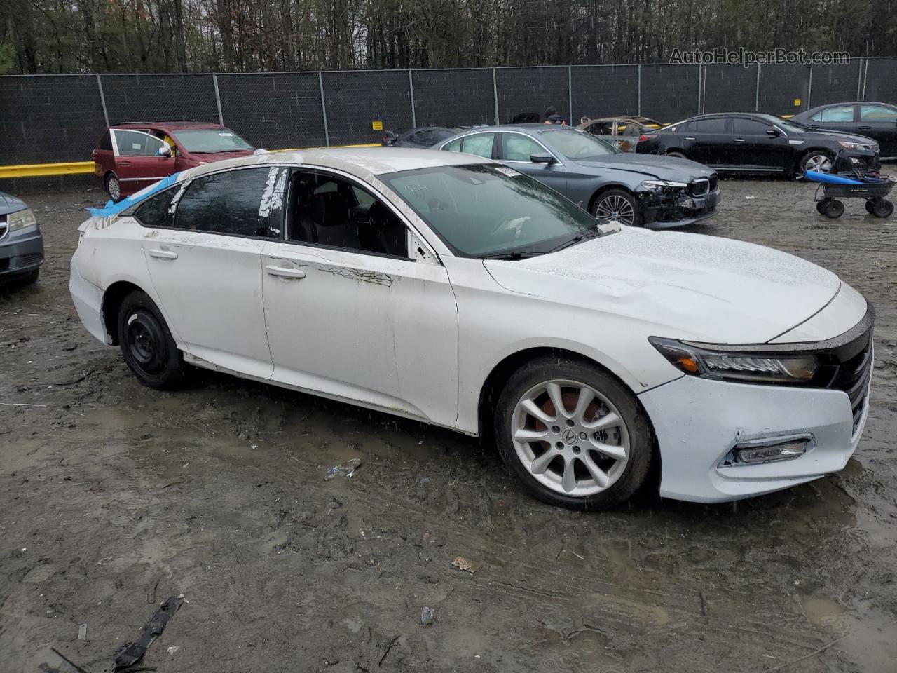 2020 Honda Accord Sport White vin: 1HGCV1E35LA012264