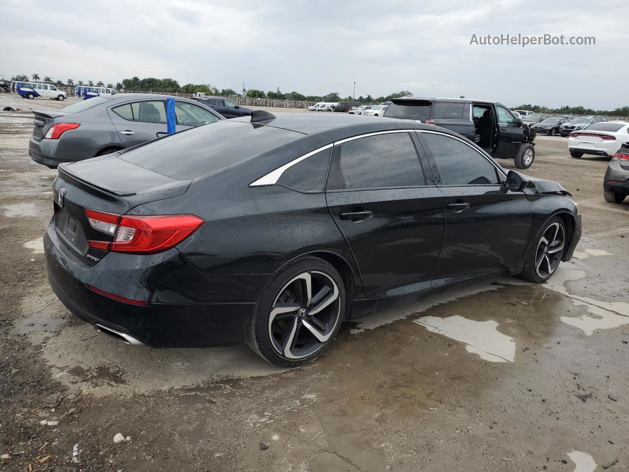 2019 Honda Accord Sport Black vin: 1HGCV1E38KA040185