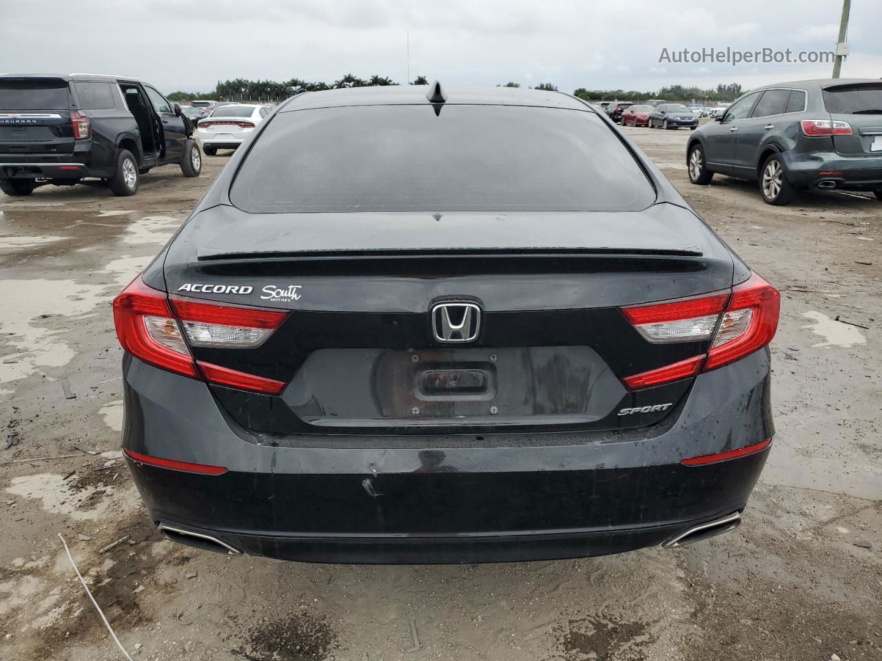 2019 Honda Accord Sport Black vin: 1HGCV1E38KA040185