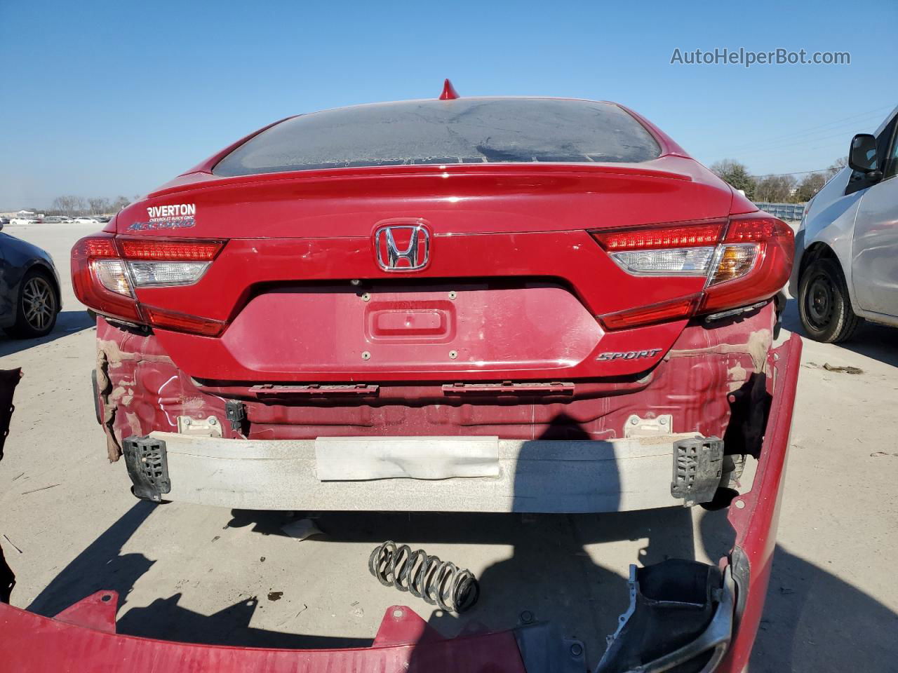 2018 Honda Accord Sport Red vin: 1HGCV1E39JA080063