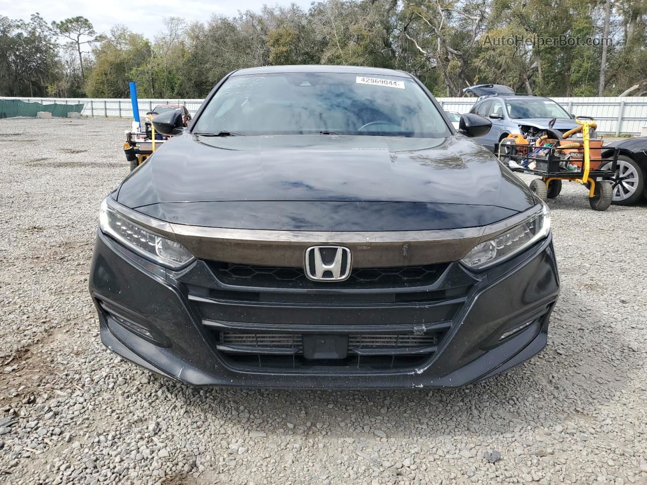 2018 Honda Accord Sport Black vin: 1HGCV1E3XJA071209