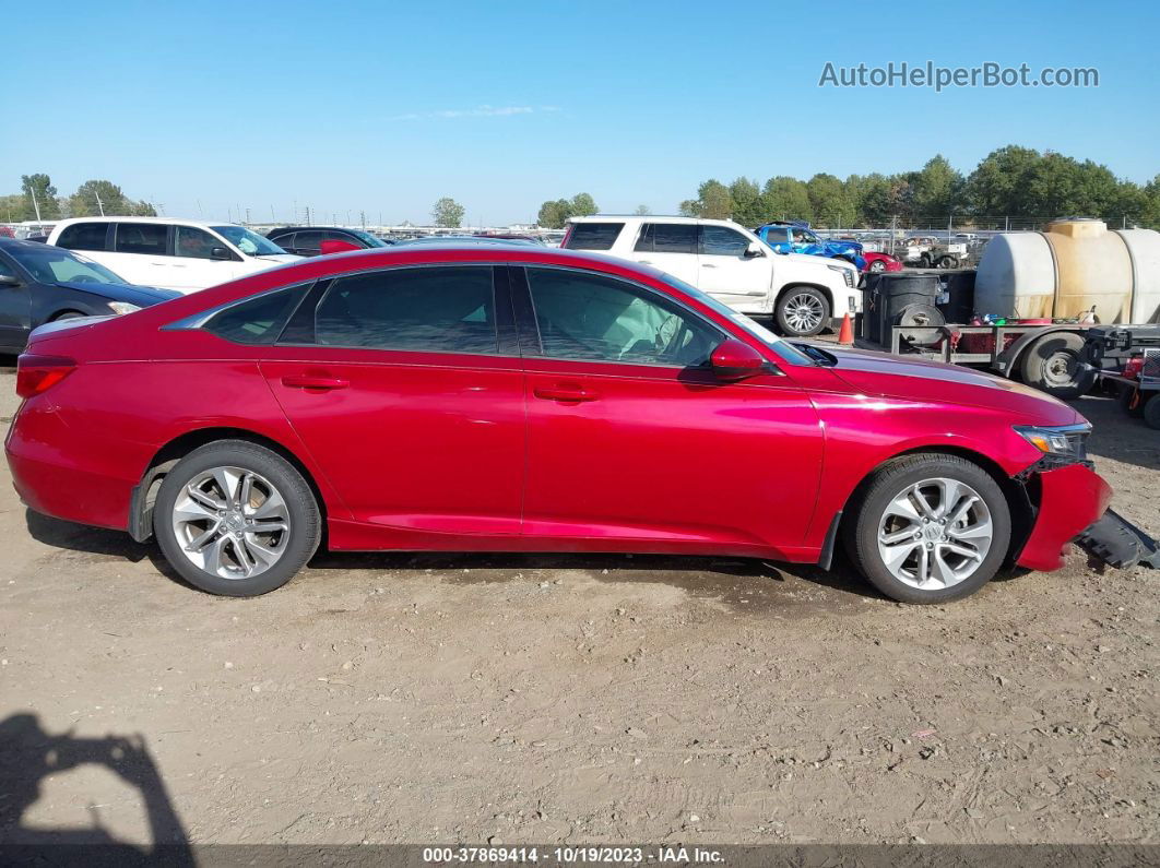 2018 Honda Accord Lx Red vin: 1HGCV1F10JA022601