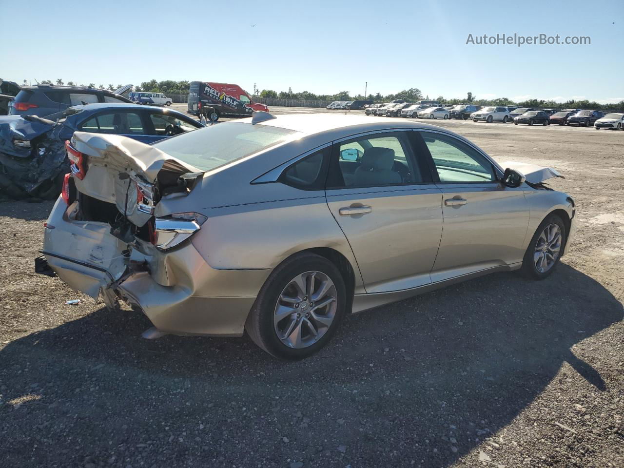 2018 Honda Accord Lx Tan vin: 1HGCV1F10JA035249