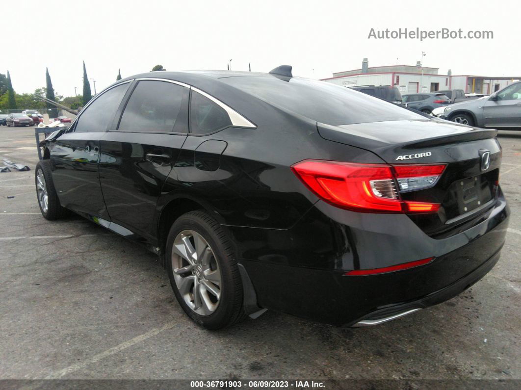 2018 Honda Accord Sedan Lx 1.5t Black vin: 1HGCV1F10JA079607