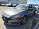 2018 Honda Accord Lx Gray vin: 1HGCV1F10JA138378