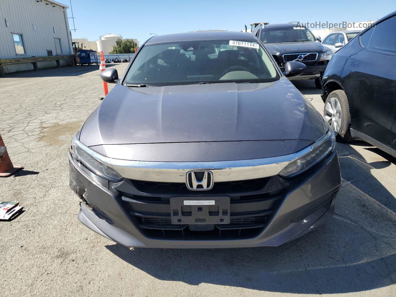 2018 Honda Accord Lx Gray vin: 1HGCV1F10JA138378