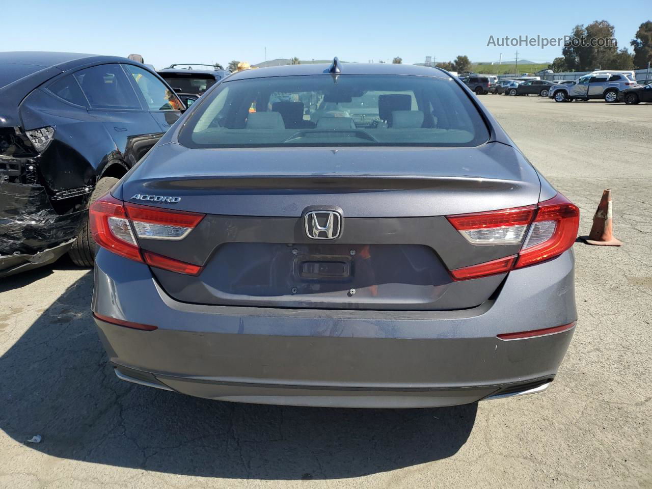 2018 Honda Accord Lx Gray vin: 1HGCV1F10JA138378