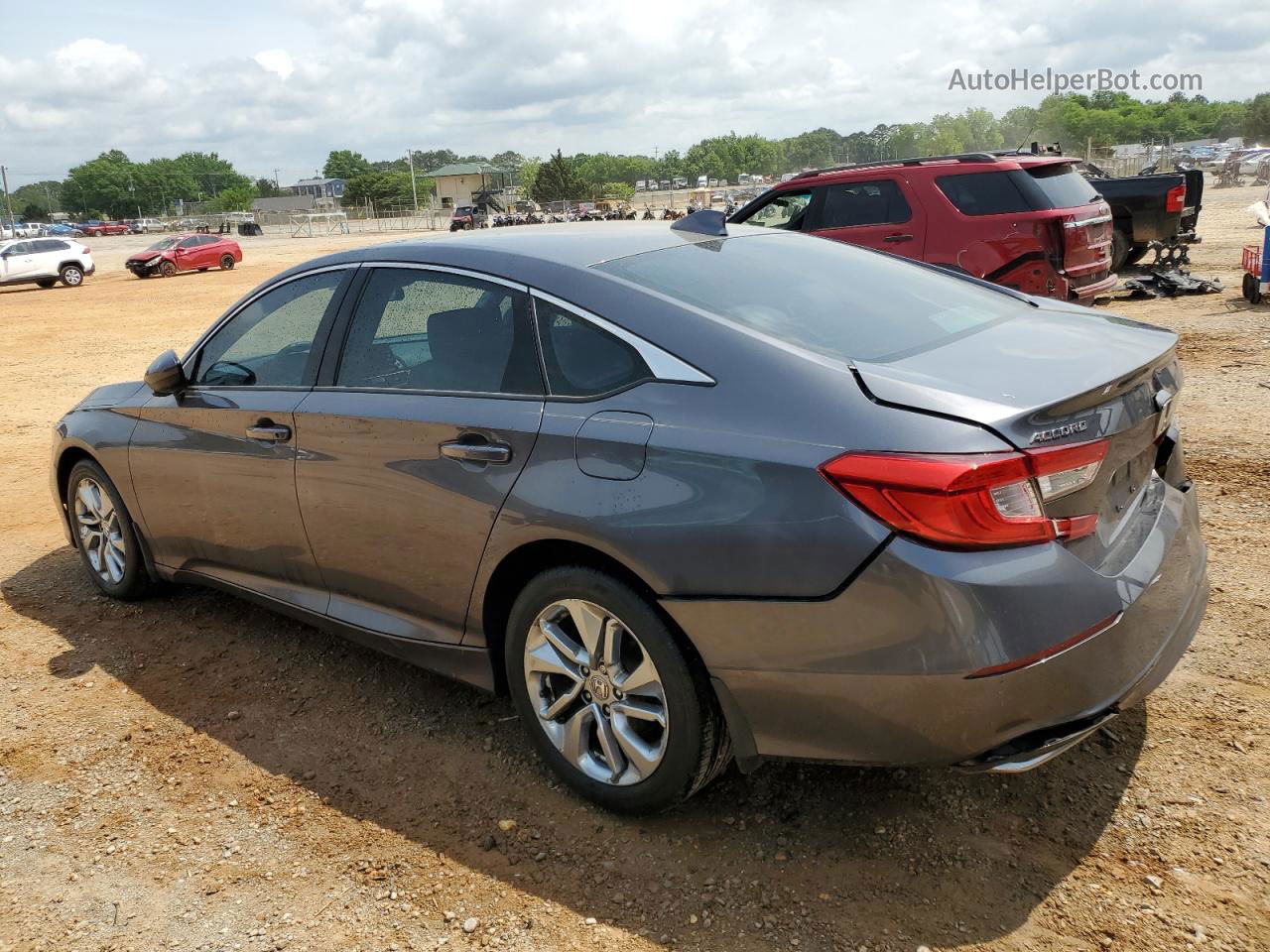 2018 Honda Accord Lx Gray vin: 1HGCV1F10JA168741