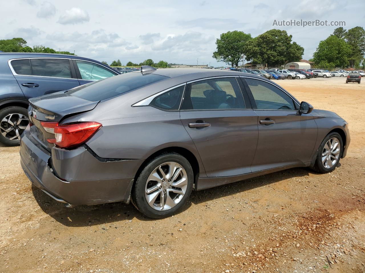 2018 Honda Accord Lx Gray vin: 1HGCV1F10JA168741