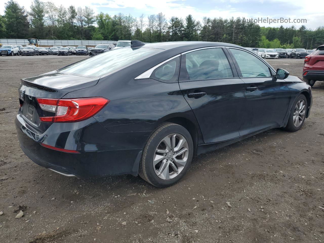 2018 Honda Accord Lx Black vin: 1HGCV1F10JA173843