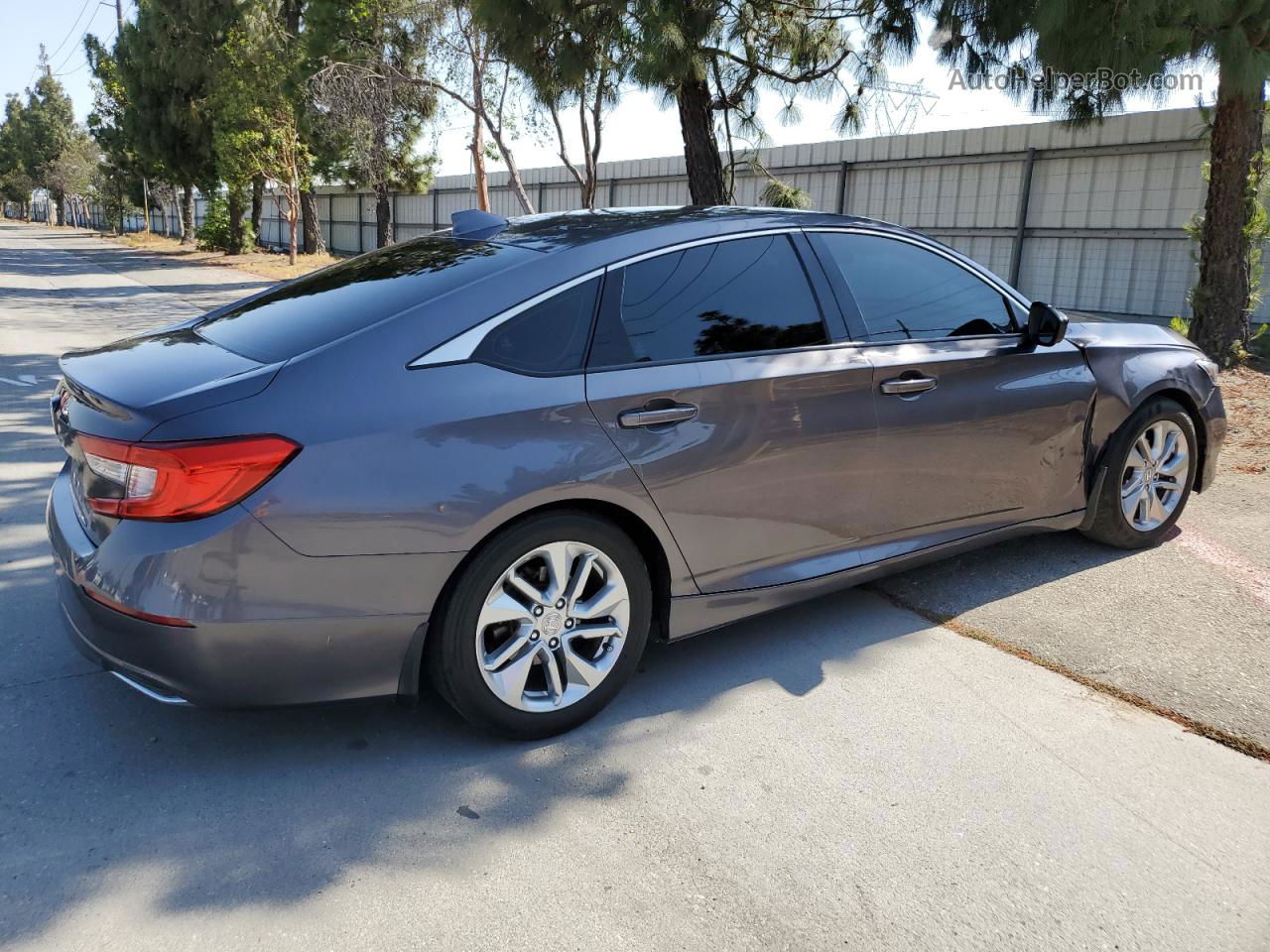 2018 Honda Accord Lx Gray vin: 1HGCV1F10JA235158