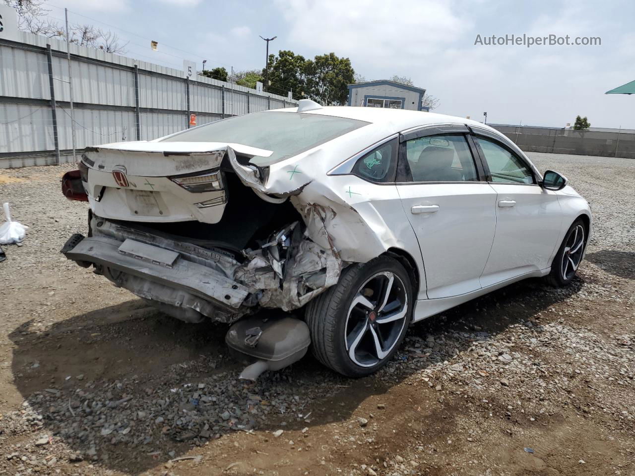 2018 Honda Accord Lx White vin: 1HGCV1F10JA237637