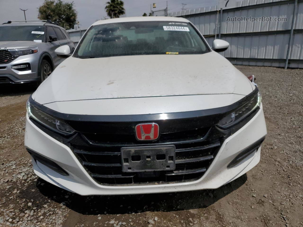 2018 Honda Accord Lx White vin: 1HGCV1F10JA237637