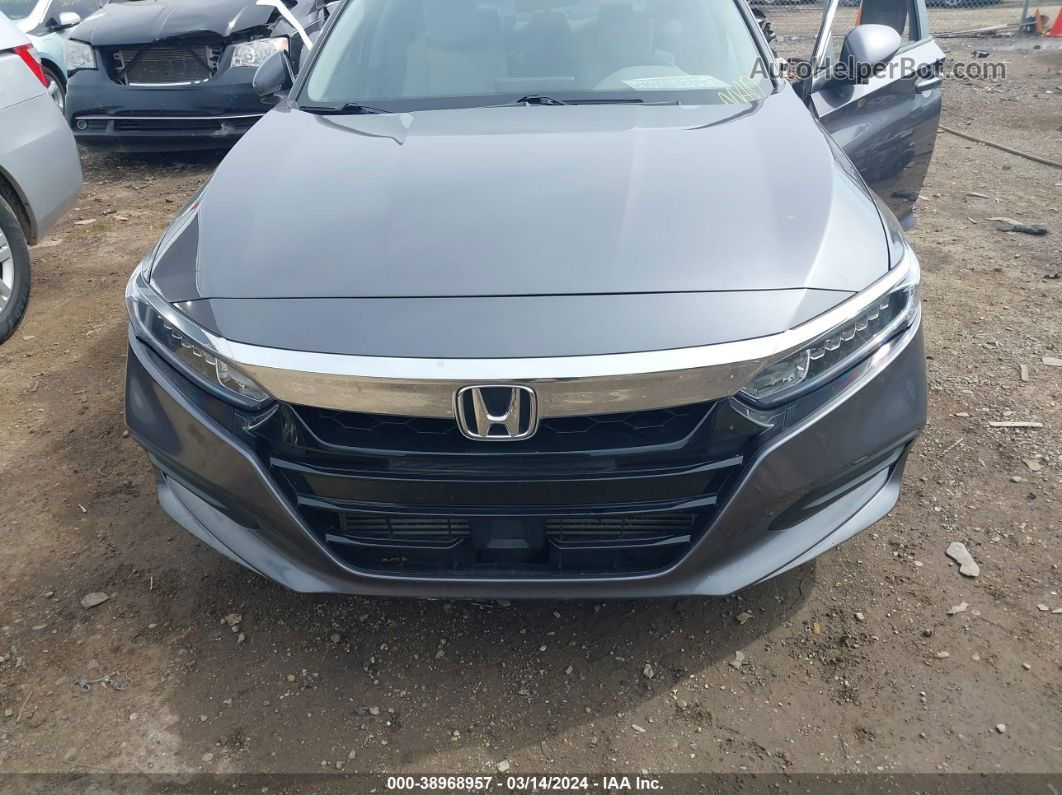 2018 Honda Accord Lx Gray vin: 1HGCV1F10JA264062