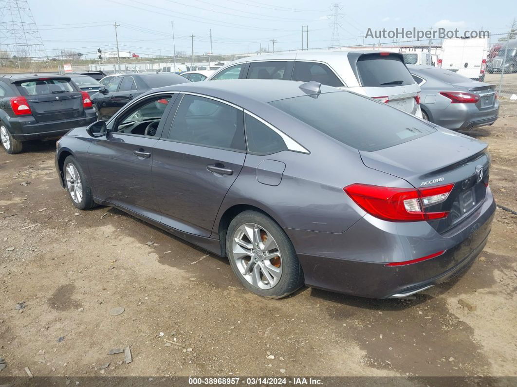 2018 Honda Accord Lx Gray vin: 1HGCV1F10JA264062