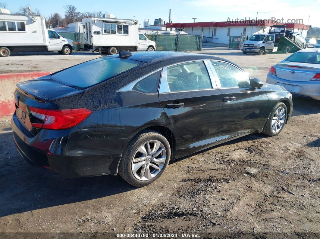 2019 Honda Accord Lx Black vin: 1HGCV1F10KA033616