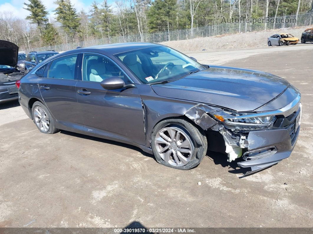 2019 Honda Accord Lx Gray vin: 1HGCV1F10KA047905