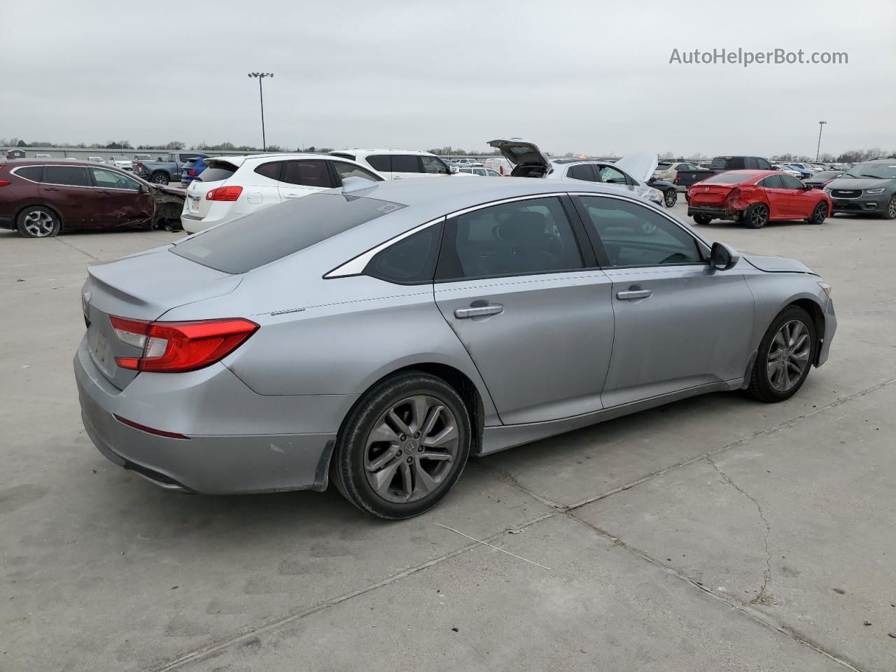 2019 Honda Accord Lx Silver vin: 1HGCV1F10KA054725