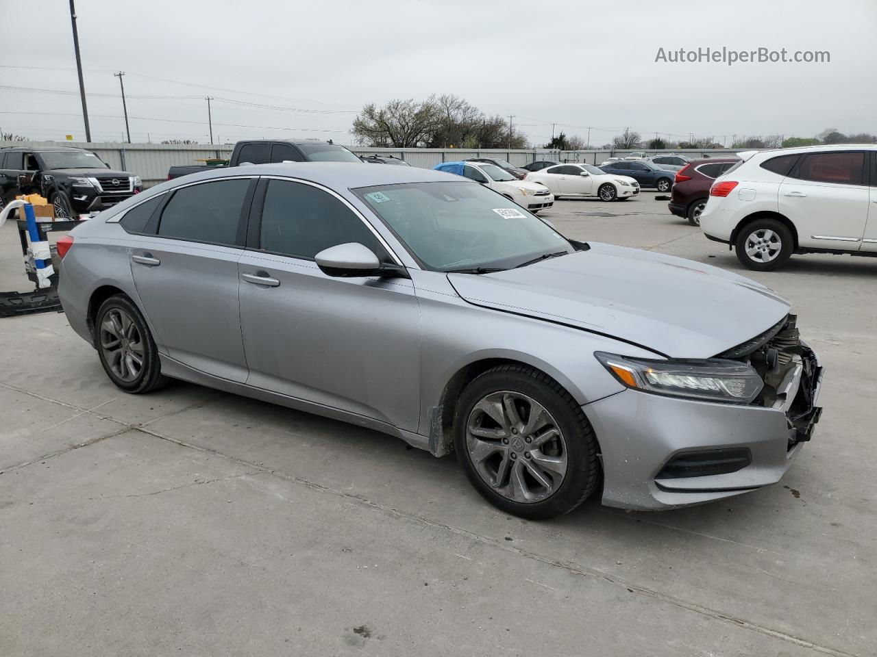 2019 Honda Accord Lx Silver vin: 1HGCV1F10KA054725