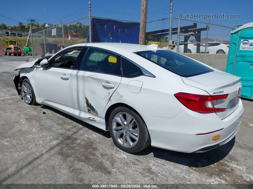 2019 Honda Accord Lx White vin: 1HGCV1F10KA071833