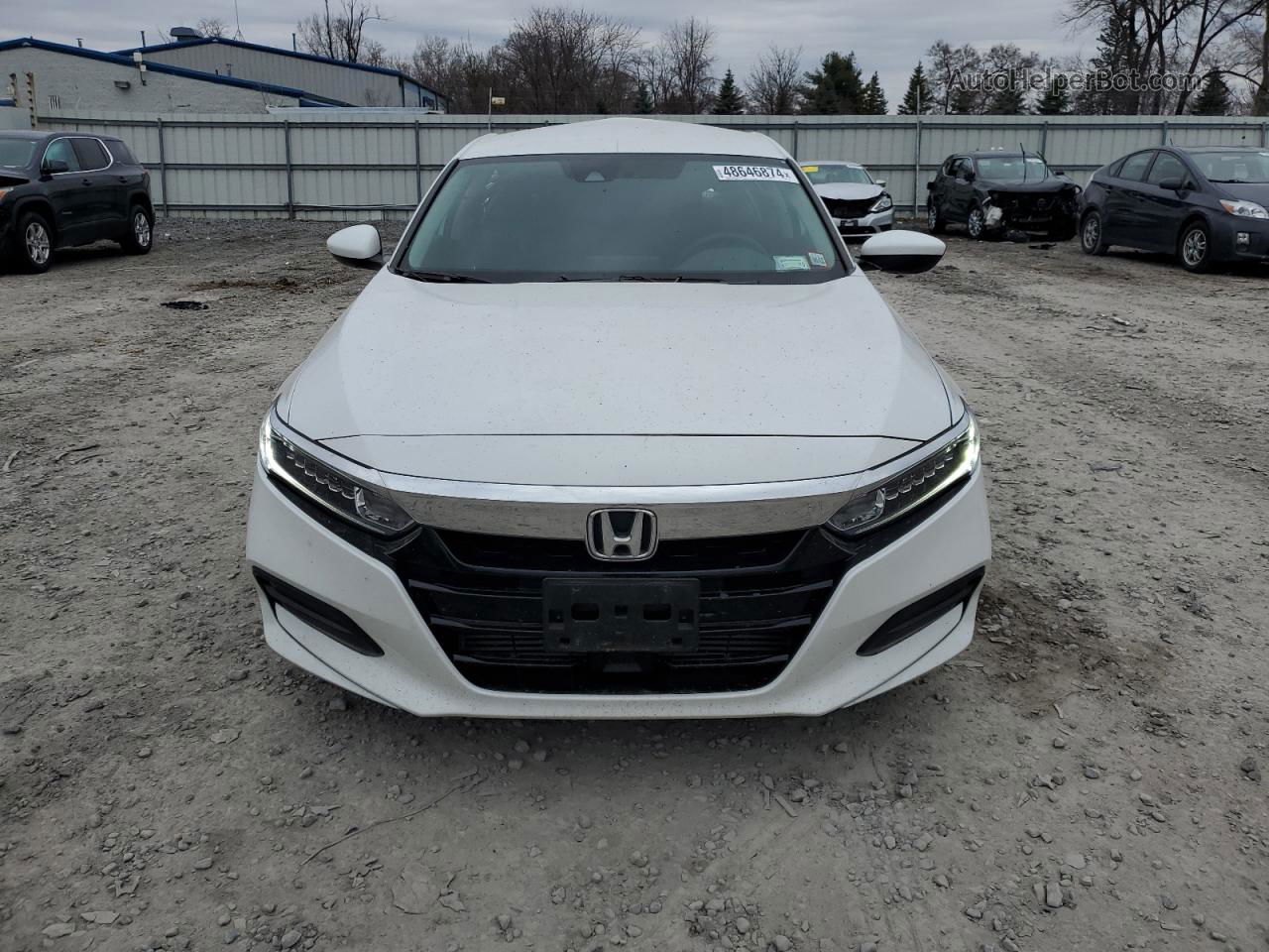 2019 Honda Accord Lx White vin: 1HGCV1F10KA071931