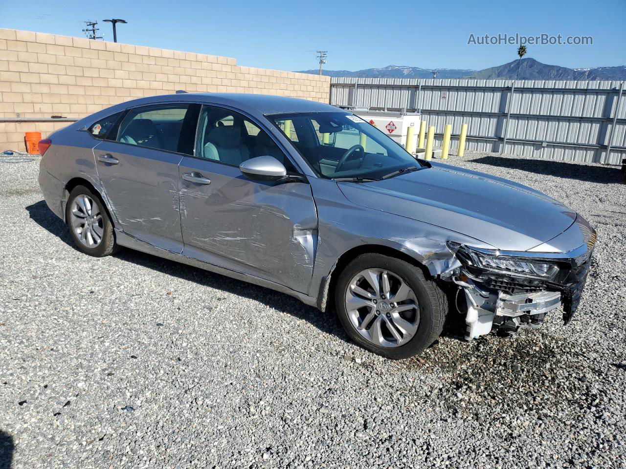 2019 Honda Accord Lx Silver vin: 1HGCV1F10KA080340