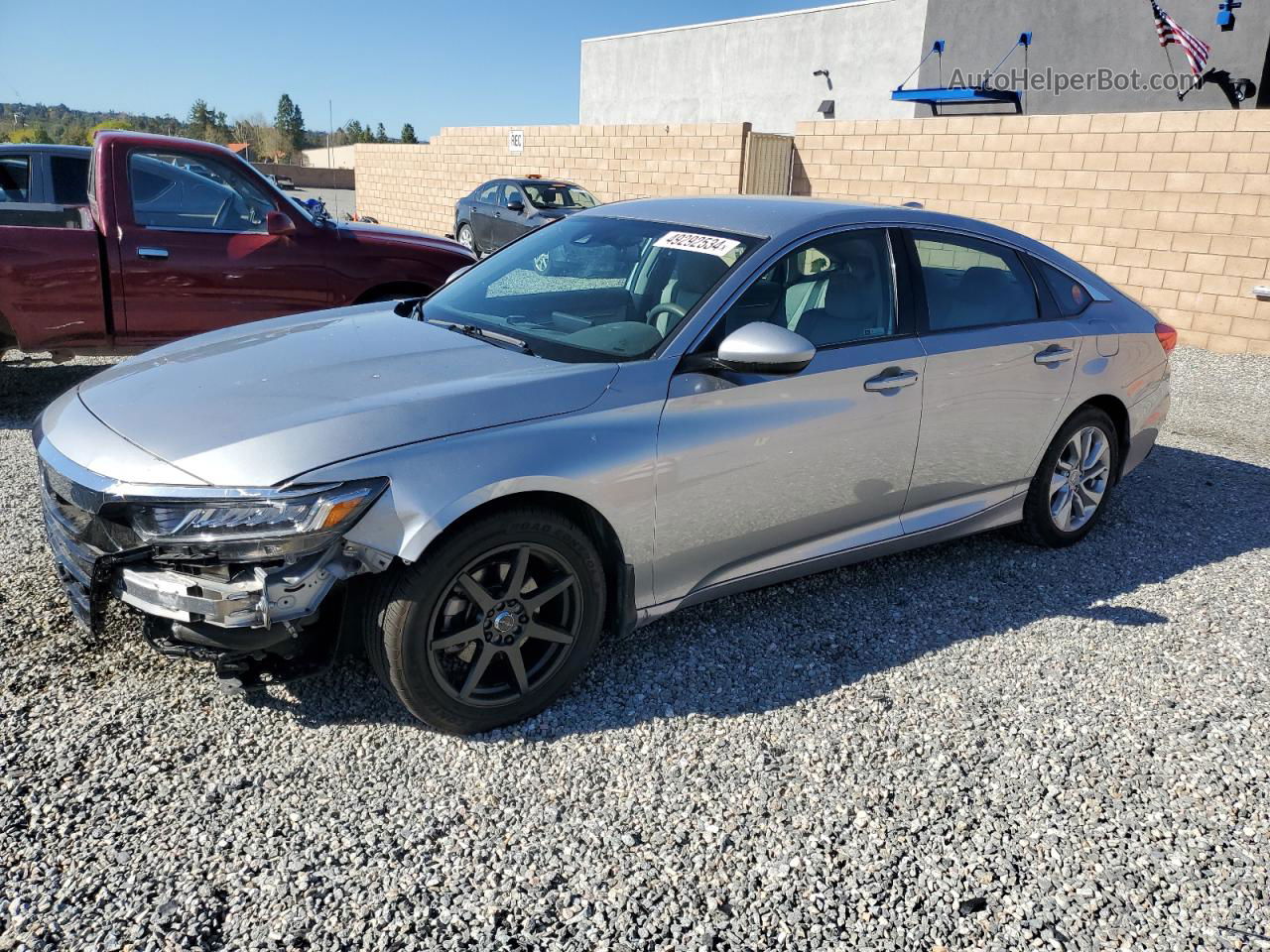 2019 Honda Accord Lx Silver vin: 1HGCV1F10KA080340