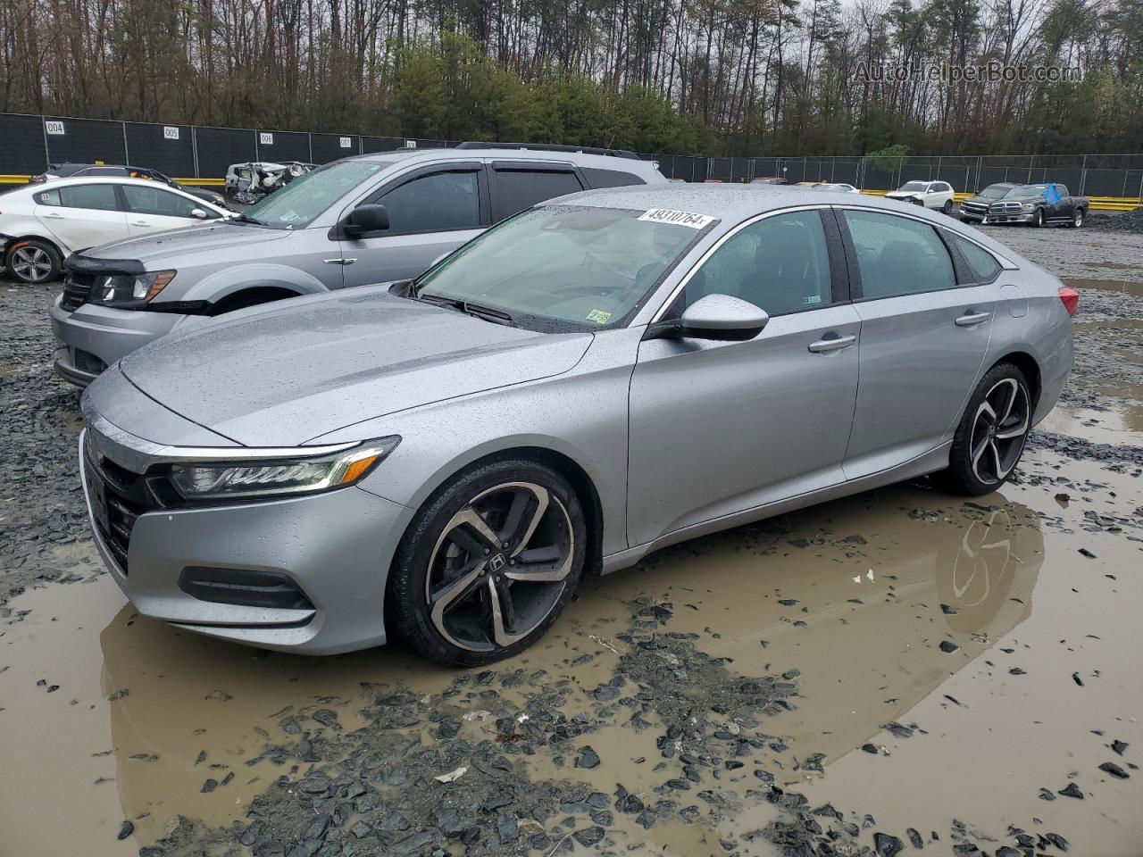 2019 Honda Accord Lx Silver vin: 1HGCV1F10KA102160