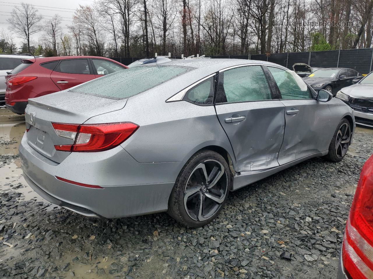 2019 Honda Accord Lx Silver vin: 1HGCV1F10KA102160