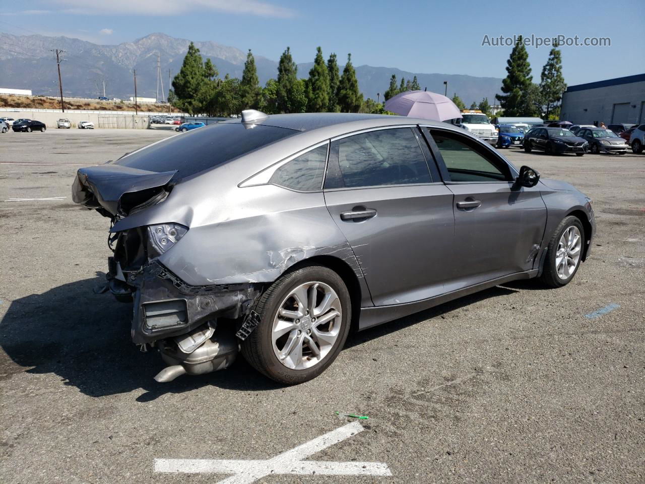 2019 Honda Accord Lx Gray vin: 1HGCV1F10KA169860