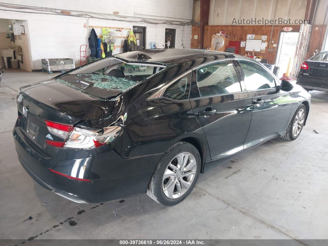 2019 Honda Accord Lx Black vin: 1HGCV1F10KA172113