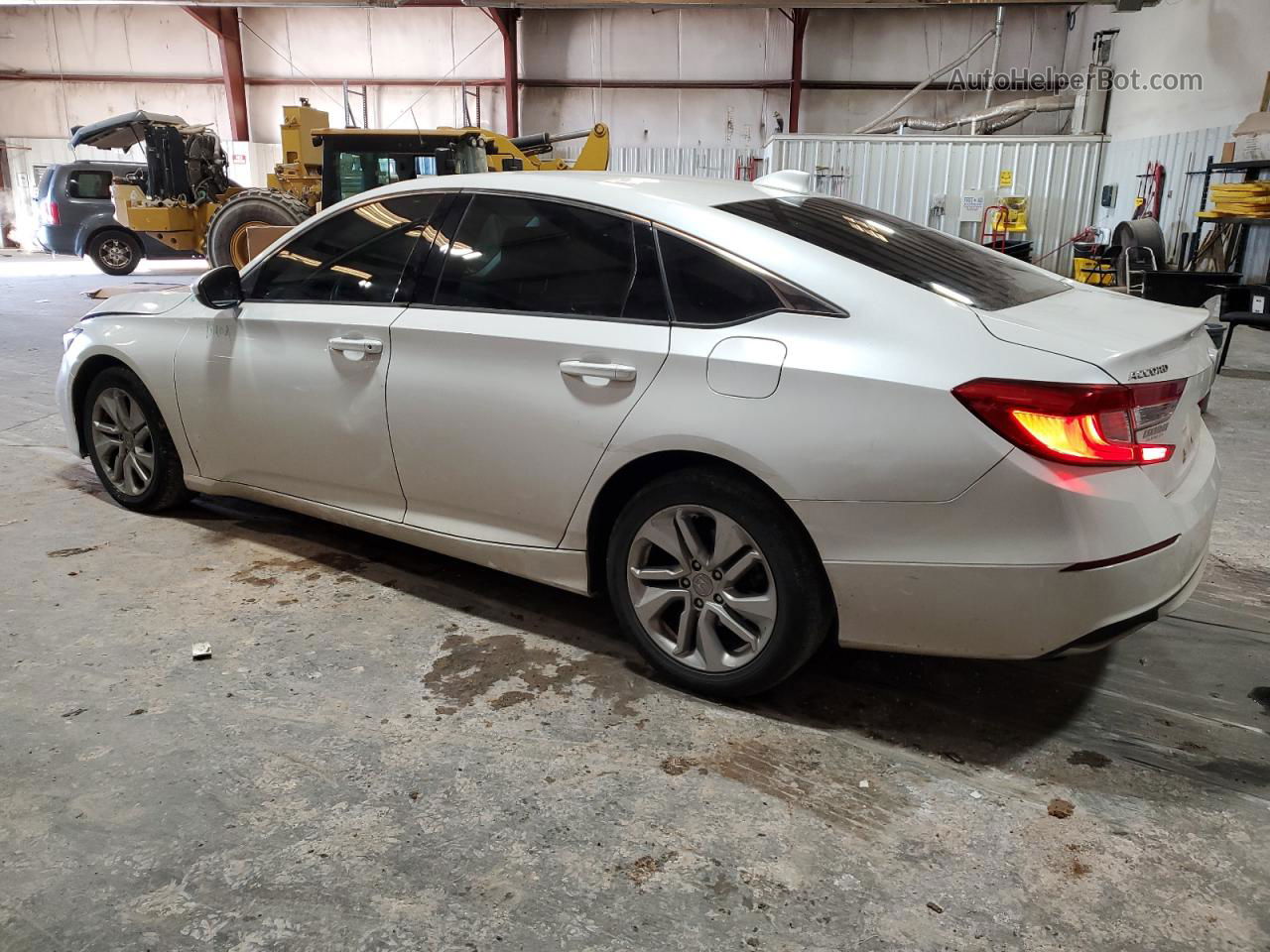 2019 Honda Accord Lx White vin: 1HGCV1F10KA177022