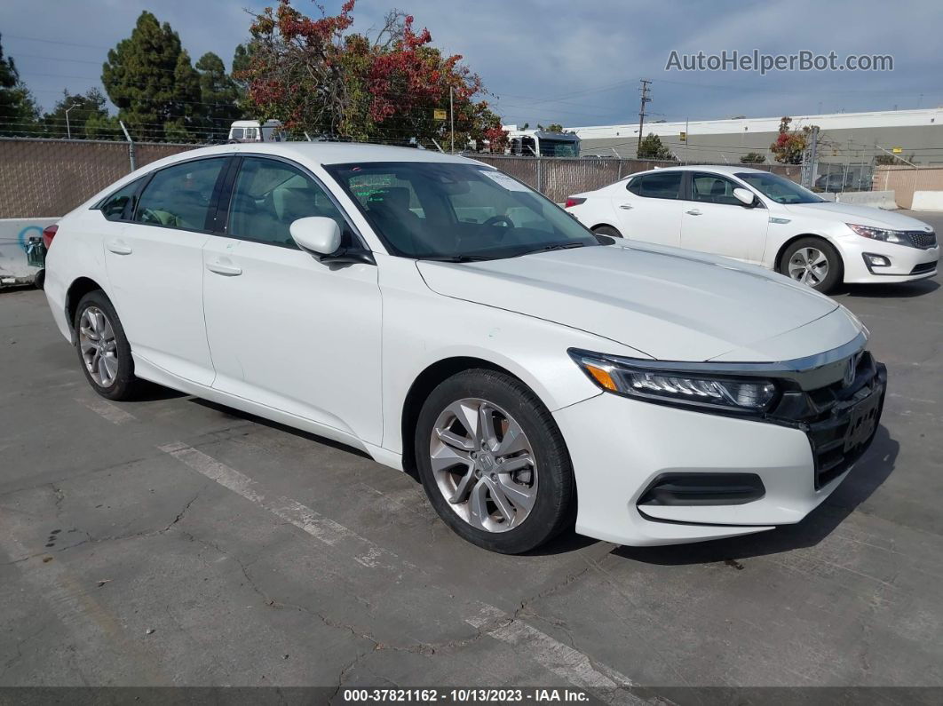 2020 Honda Accord Sedan Lx White vin: 1HGCV1F10LA023640