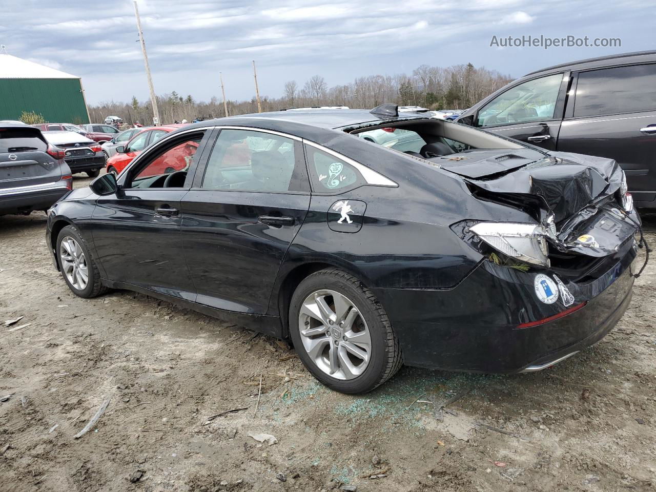 2020 Honda Accord Lx Black vin: 1HGCV1F10LA069792