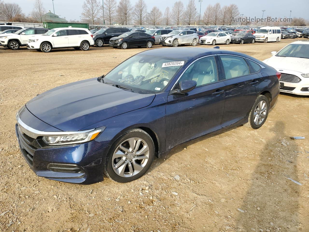 2020 Honda Accord Lx Blue vin: 1HGCV1F10LA083630