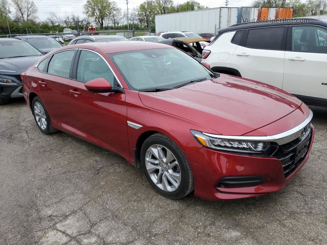 2020 Honda Accord Lx Maroon vin: 1HGCV1F10LA090657