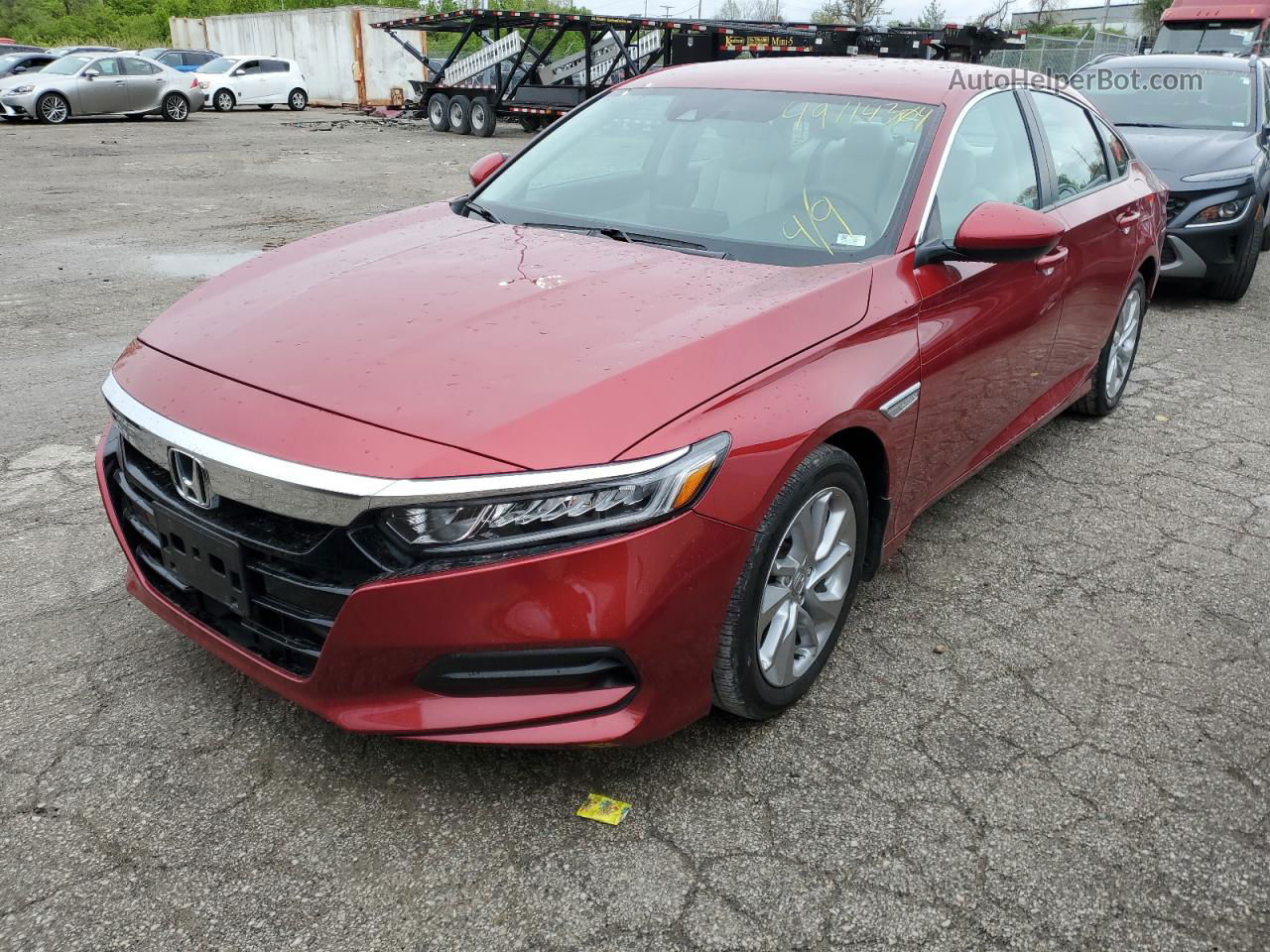 2020 Honda Accord Lx Maroon vin: 1HGCV1F10LA090657