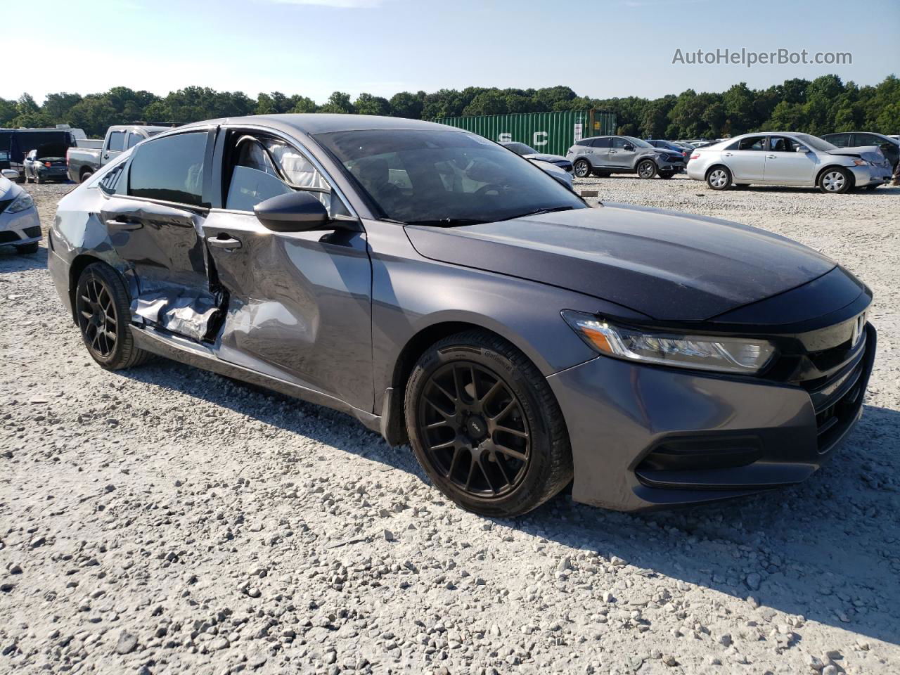 2020 Honda Accord Lx Gray vin: 1HGCV1F10LA114441