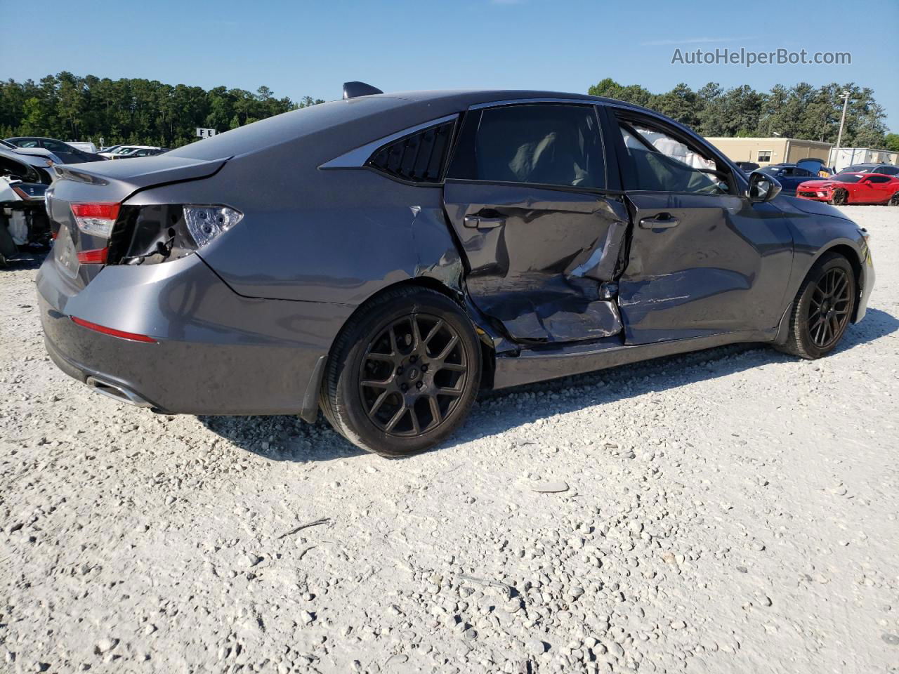 2020 Honda Accord Lx Gray vin: 1HGCV1F10LA114441