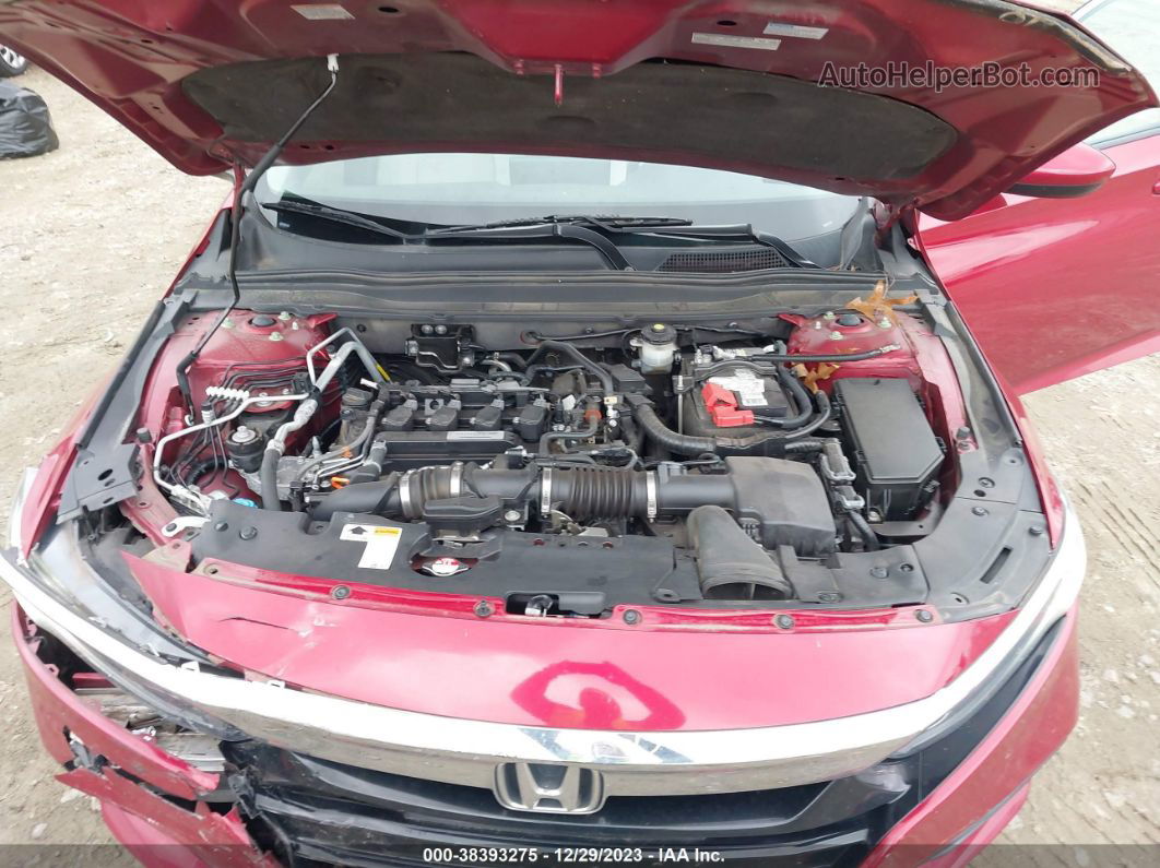 2018 Honda Accord Lx Red vin: 1HGCV1F11JA011235