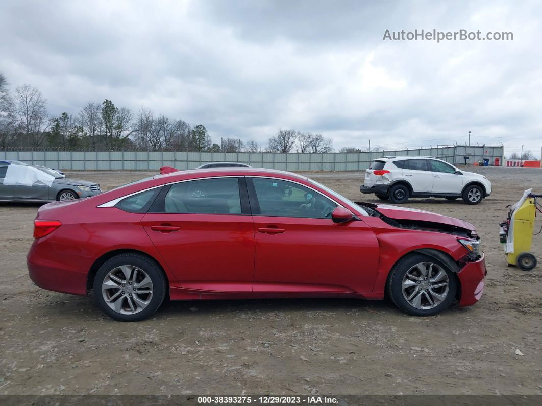 2018 Honda Accord Lx Red vin: 1HGCV1F11JA011235